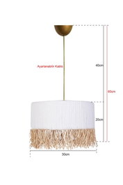 Opviq Lámpara de araña YL110 en blanco